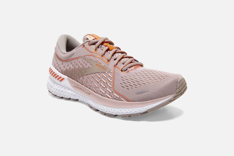 Brooks Running Shoes Womens Beige - Adrenaline GTS 21 Road - 8017-YJSXF